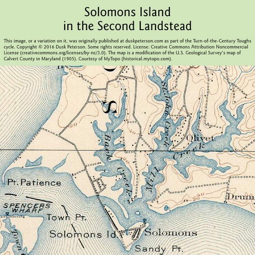 Map of Solomons Island in the Second Landstead